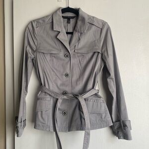 Gray bling sparkle sequin chrome WHBM jacket White House black market